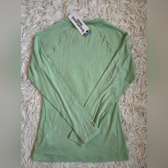 Smartwool Women's Classic All-Season Merino Base Layer Long Sleeve Pistachio S - Picture 3 of 6